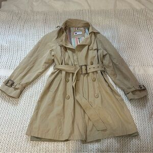Women’s Beige Trench Coat with Belt Size S